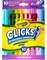 Clicks Retractable Markers - Bold (10ct), No Dry Washable Markers for Kids (Green/Blue/Red)